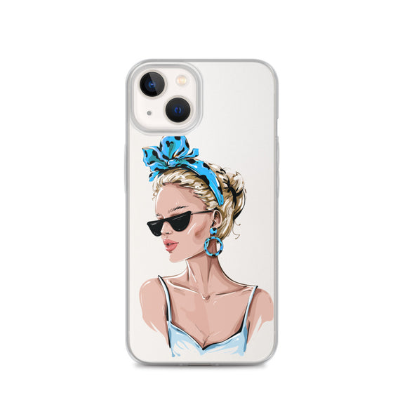 iPhone Case Fashion Icon Blue