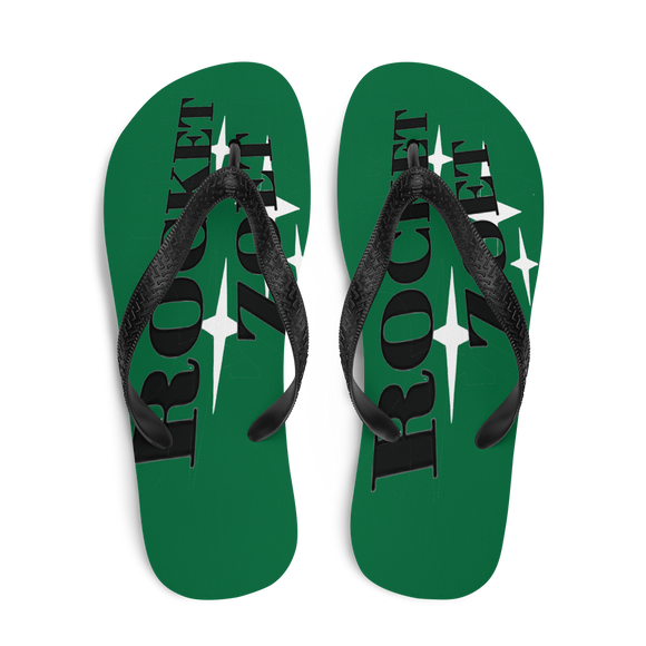 Flip-Flops Rocket Zoet Original Design - Stars on City Green