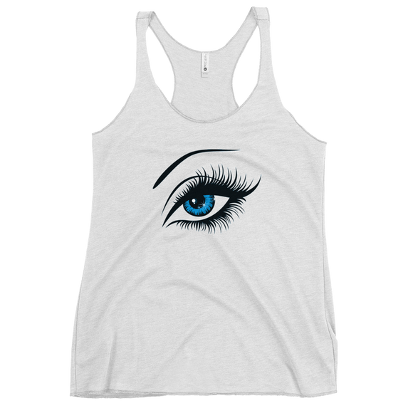 Women's Racerback Tank Blue Eyes