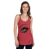 Women's Racerback Tank Green Eyes