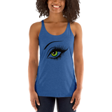 Women's Racerback Tank Green Eyes