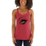 Women's Racerback Tank Green Eyes