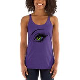 Women's Racerback Tank Green Eyes