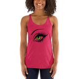 Women's Racerback Tank Green Eyes