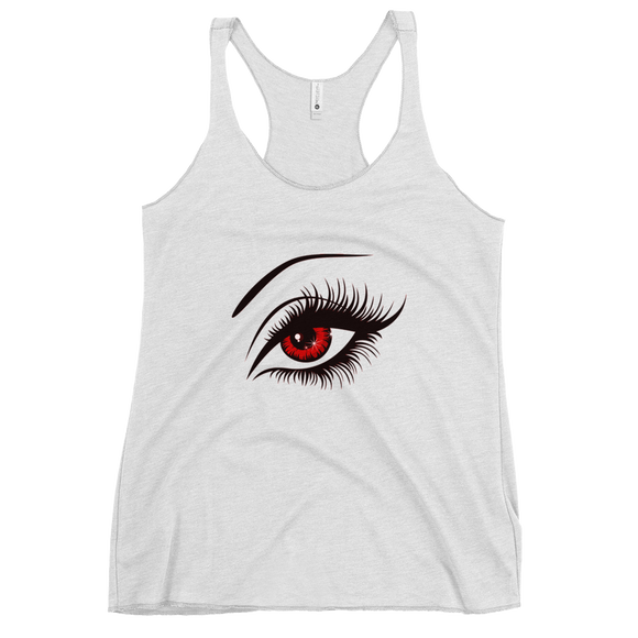 Women's Racerback Tank Red Eyes