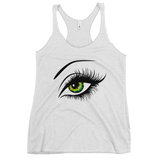 Women's Racerback Tank Green Eyes