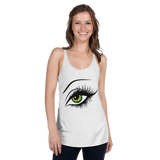 Women's Racerback Tank Green Eyes