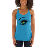 Women's Racerback Tank Green Eyes