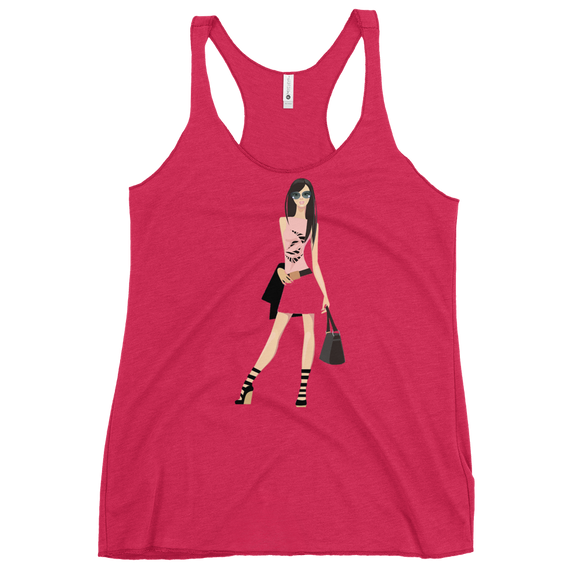 Women's Racerback Tank A Day in Hollywood