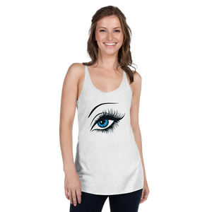 Women's Racerback Tank Blue Eyes