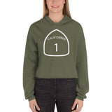 Crop Hoodie California Highway One