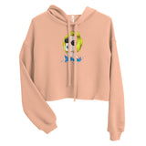 Crop Hoodie Blue and Blonde