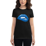 Women's Fashion Fit short sleeve t-shirt Fifth Avenue Blue Lips