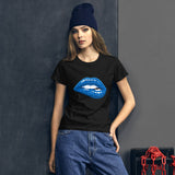 Women's Fashion Fit short sleeve t-shirt Fifth Avenue Blue Lips