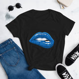 Women's Fashion Fit short sleeve t-shirt Fifth Avenue Blue Lips