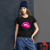 Women's Fashion Fit short sleeve t-shirt Fifth Avenue Pink Lips