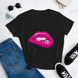 Women's Fashion Fit short sleeve t-shirt Fifth Avenue Pink Lips