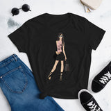 Women's Fashion Fit short sleeve t-shirt A Day in Hollywood