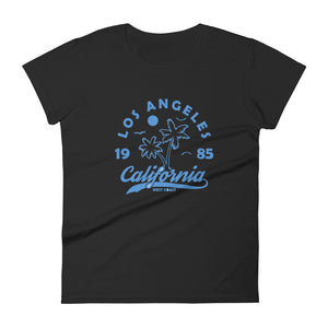 Women's short sleeve t-shirt Los Angeles Blue