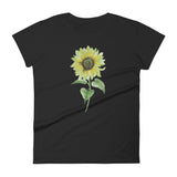 Women's short sleeve t-shirt Sunflower