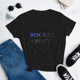 Women's short sleeve t-shirt Rocket Zoet Purple Fade