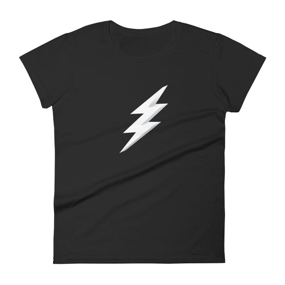 Women's short sleeve t-shirt Lightning White