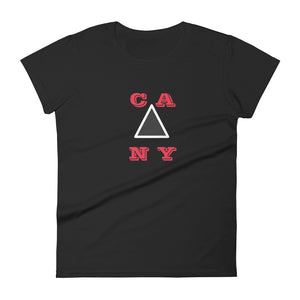 Women's short sleeve t-shirt CA/NY