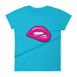 Women's Fashion Fit short sleeve t-shirt Fifth Avenue Pink Lips