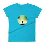 Women's short sleeve t-shirt Emerald Sunset