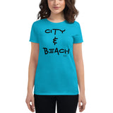 Women's short sleeve t-shirt City and Beach