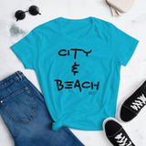 Women's short sleeve t-shirt City and Beach