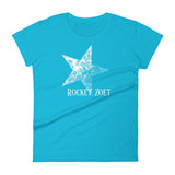 Women's short sleeve t-shirt RZ White Vintage Star