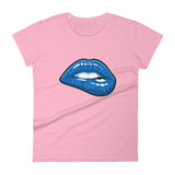 Women's Fashion Fit short sleeve t-shirt Fifth Avenue Blue Lips