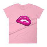 Women's Fashion Fit short sleeve t-shirt Fifth Avenue Pink Lips