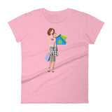 Women's Fashion Fit short sleeve t-shirt Rodeo Drive Pink Lips