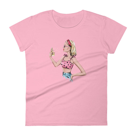 Women's short sleeve t-shirt Perfume