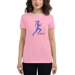 Women's short sleeve t-shirt Run Purple Rain