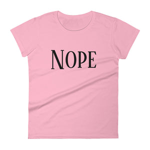 Women's short sleeve t-shirt Nope