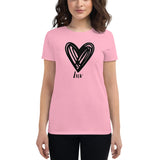 Women's short sleeve t-shirt LUV