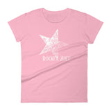 Women's short sleeve t-shirt RZ White Vintage Star