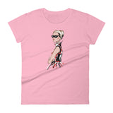 Women's short sleeve t-shirt Sunglasses Girl