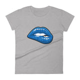 Women's Fashion Fit short sleeve t-shirt Fifth Avenue Blue Lips