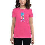 Women's short sleeve t-shirt RUN