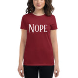 Women's short sleeve t-shirt Nope II