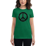 Women's short sleeve t-shirt Peace