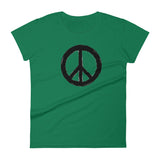 Women's short sleeve t-shirt Peace