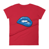 Women's Fashion Fit short sleeve t-shirt Fifth Avenue Blue Lips