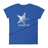 Women's short sleeve t-shirt RZ White Vintage Star