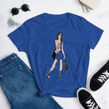 Women's short sleeve t-shirt A black day in Hollywood