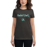 Women's short sleeve t-shirt Rocket Zoet, CA.